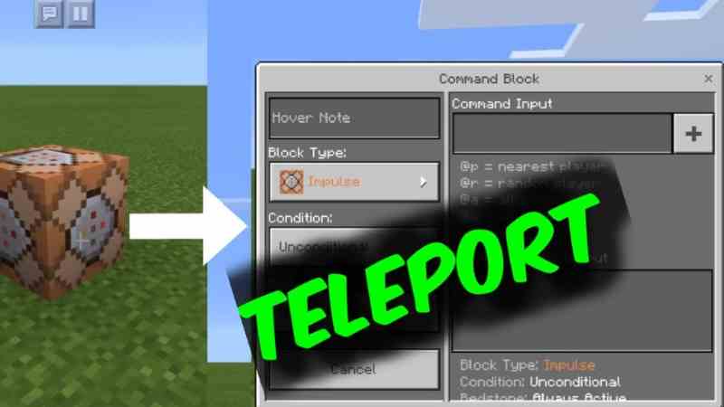 teleport in minecraft